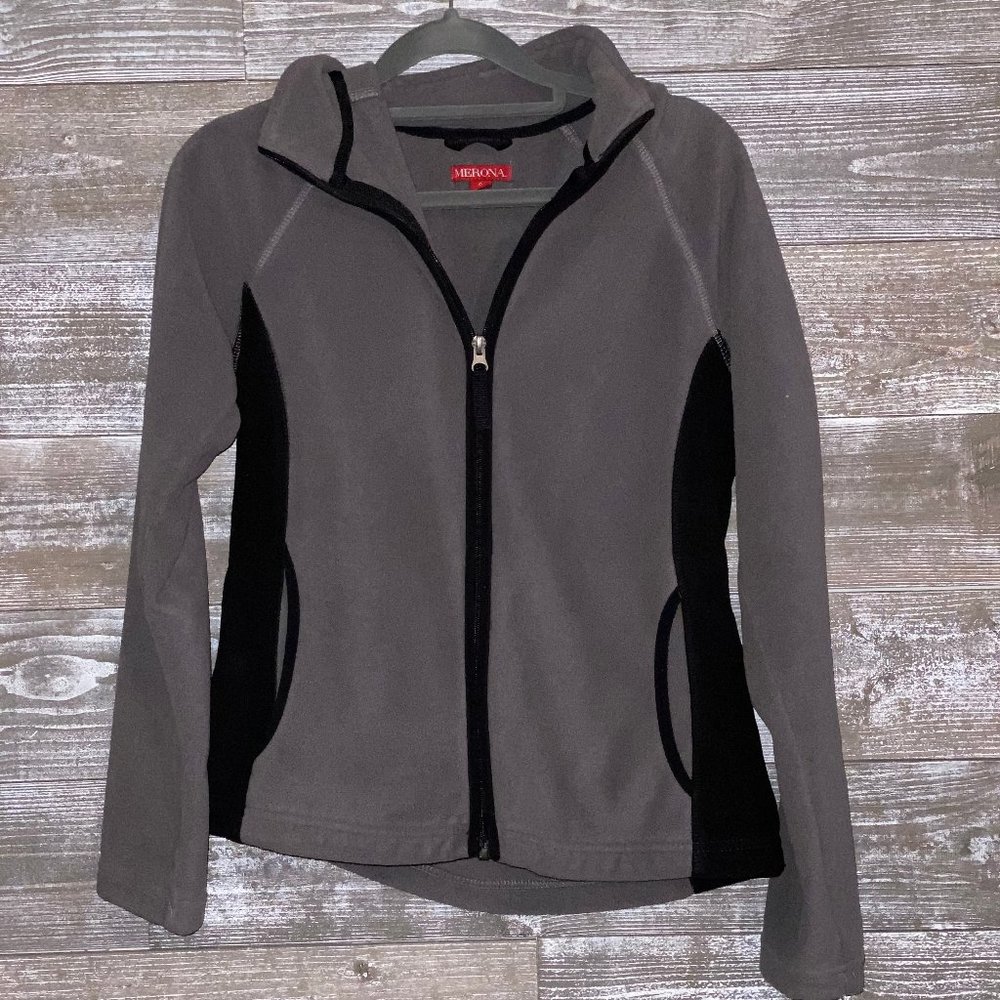 Gray Zip Up Sweater
